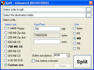 SplitFile screenshot